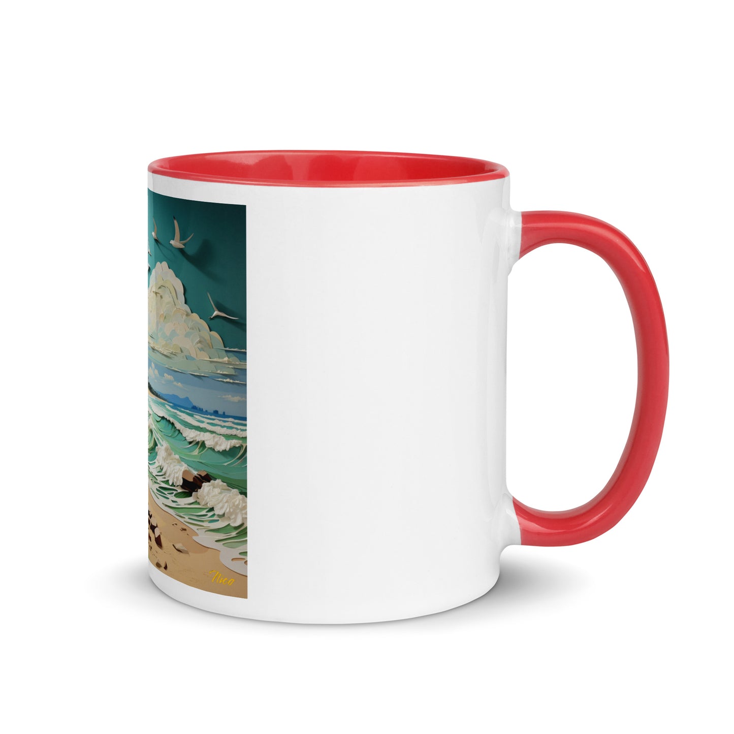 By The Seaside Series Print #2 - Mug with Color Inside