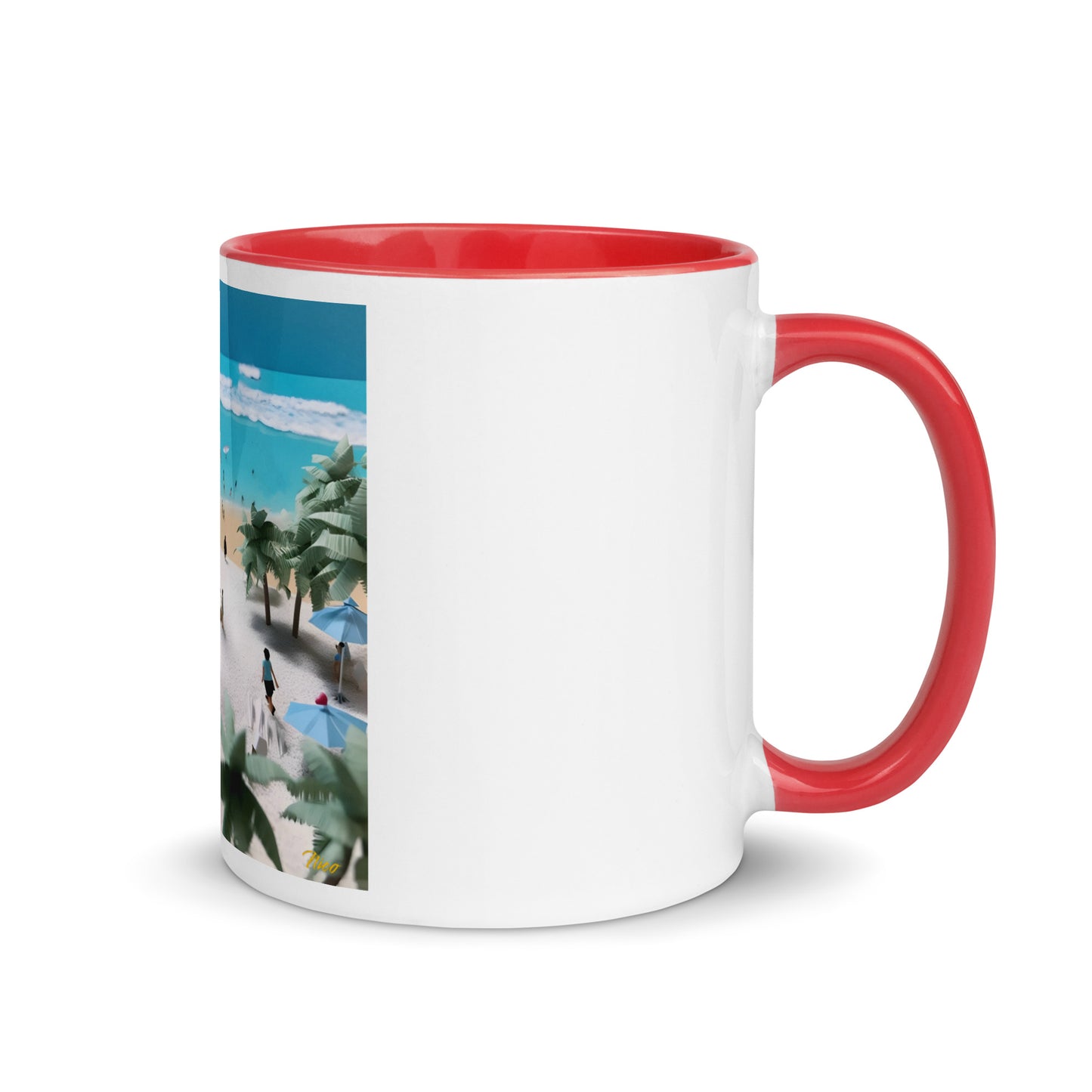 By The Seaside Series Print #5 - Mug with Color Inside