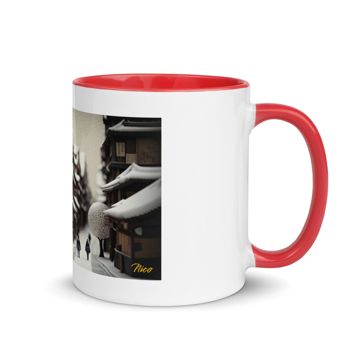 Asian Snow Series Print #7 - Mug with Color Inside