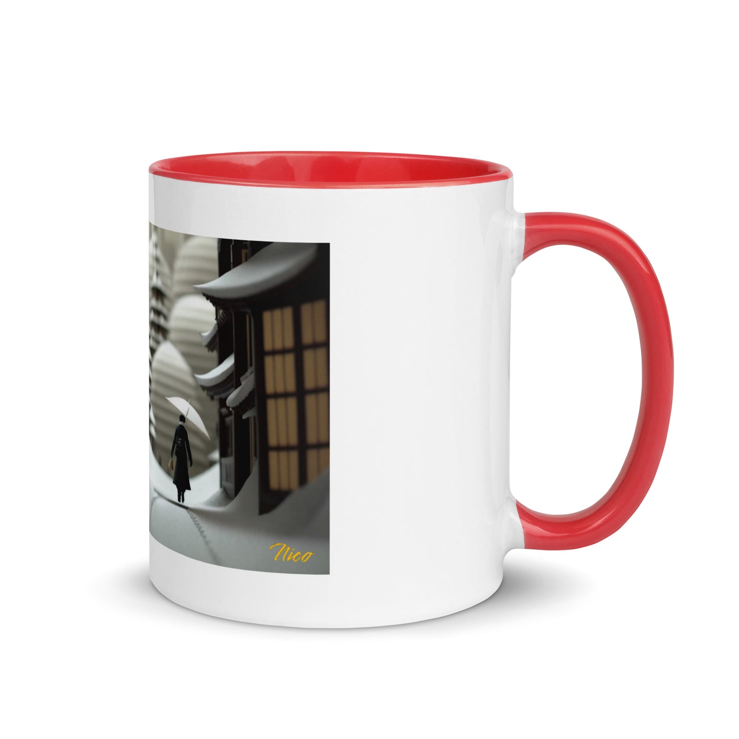 Asian Snow Series Print #4 - Mug with Color Inside