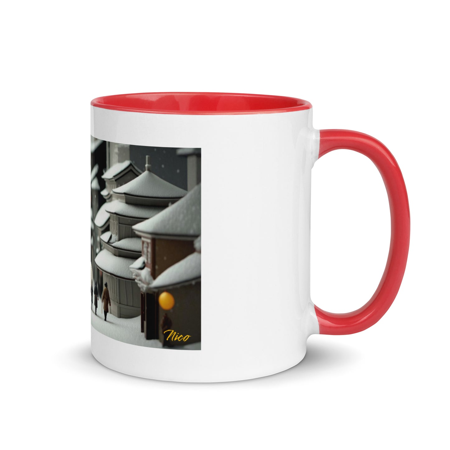 Asian Snow Series Print #3 - Mug with Color Inside