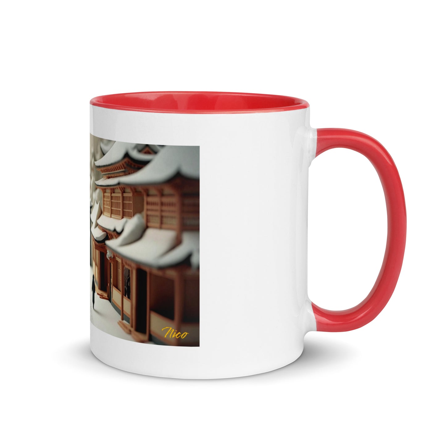 Asian Snow Series Print #2 - Mug with Color Inside