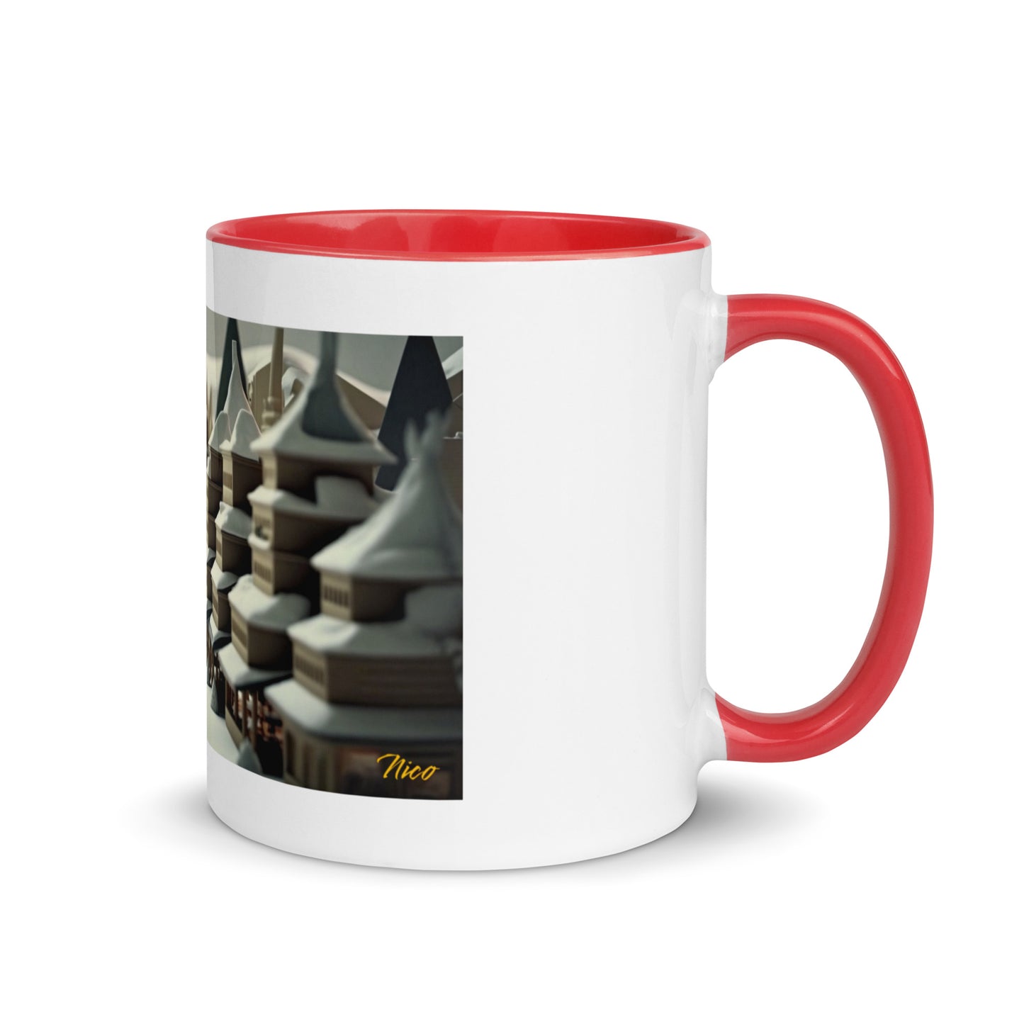 Asian Snow Series Print #1 - Mug with Color Inside