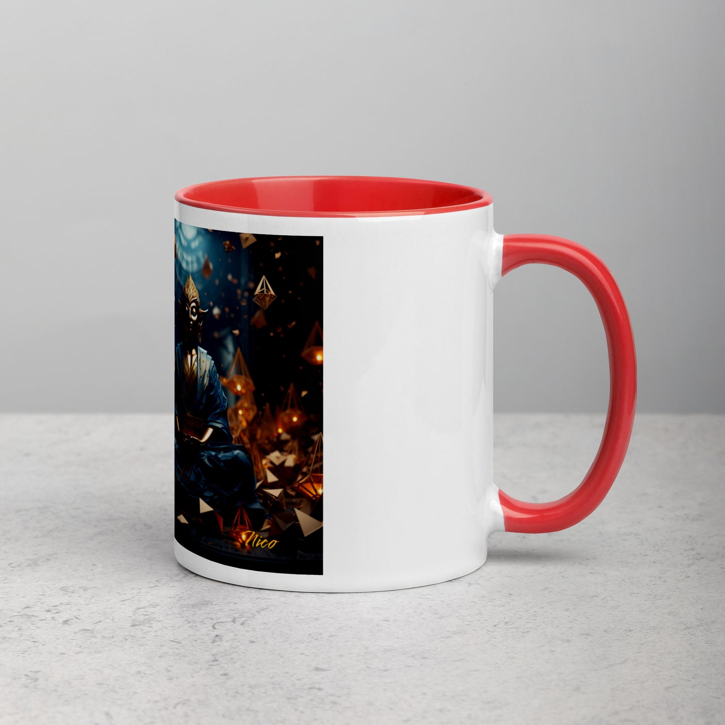 Ascending Buddha Series Print #1 - Mug with Color Inside