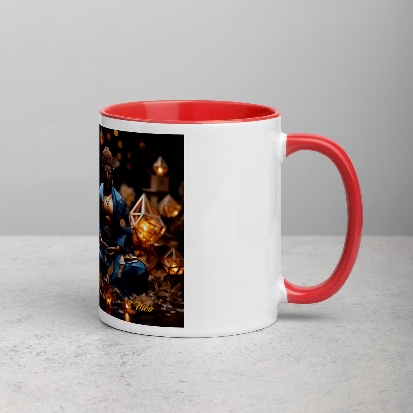 Ascending Buddha Series Print #3 - Mug with Color Inside