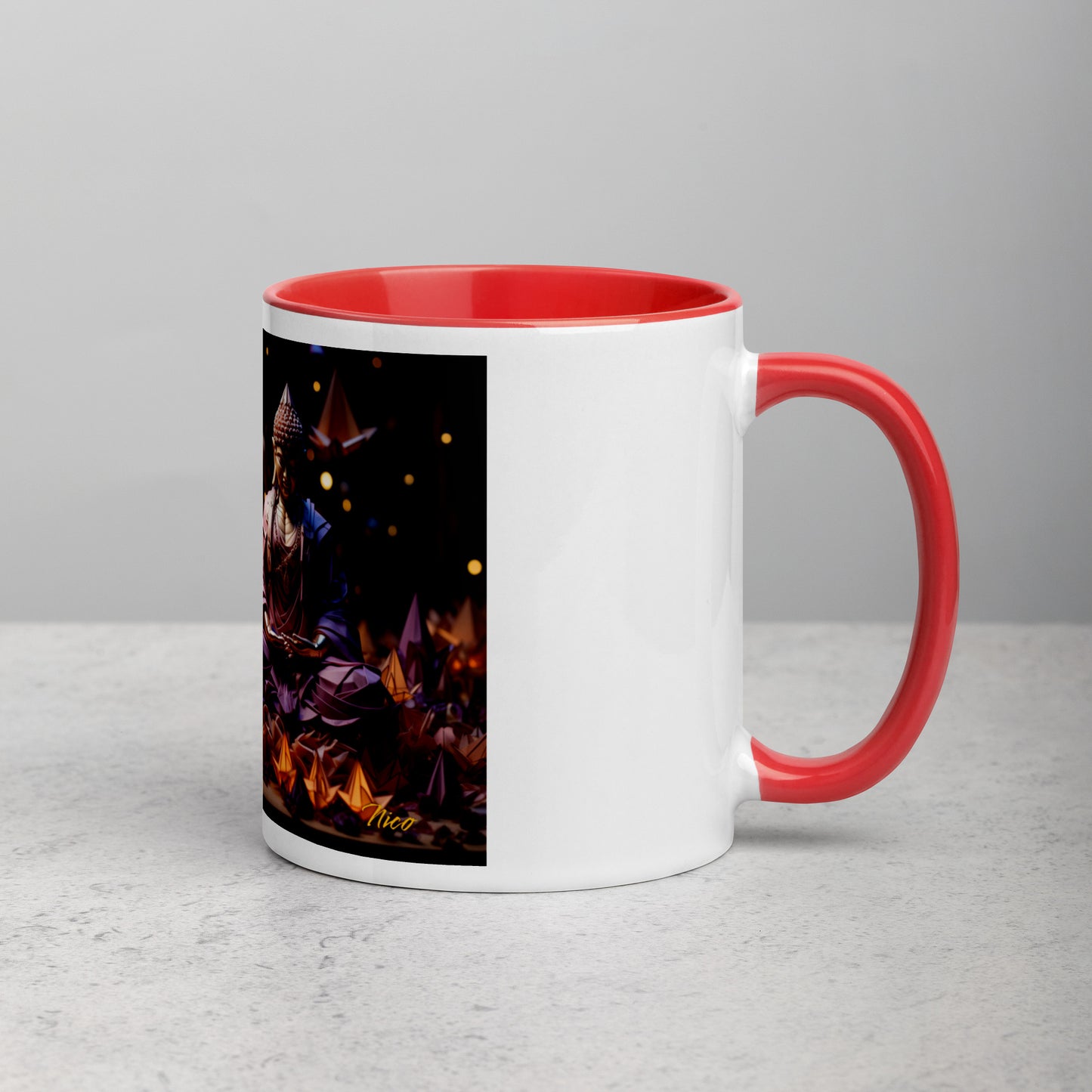 Ascending Buddha Series Print #6 - Mug with Color Inside