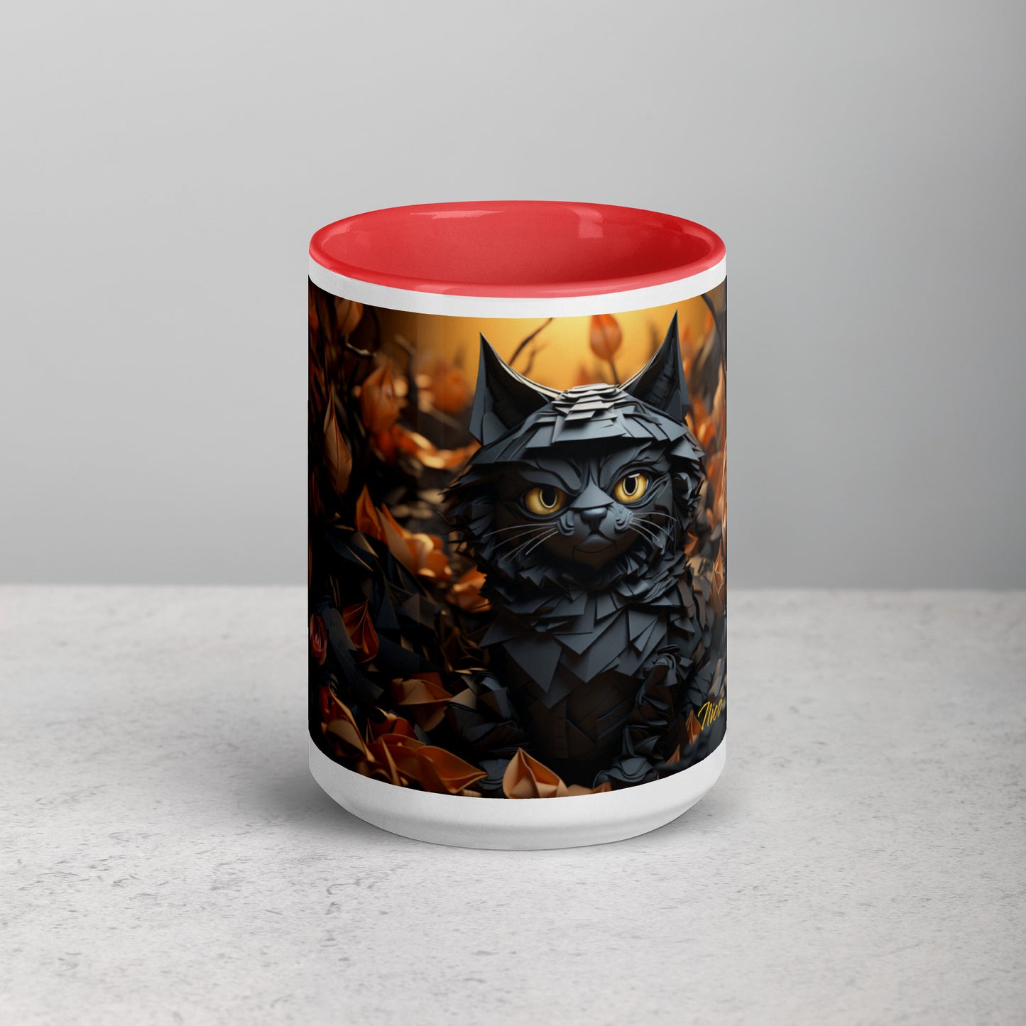 Halloween 2024 Series Print #2 "The Kitty of Evil!"- Mug with Color Inside