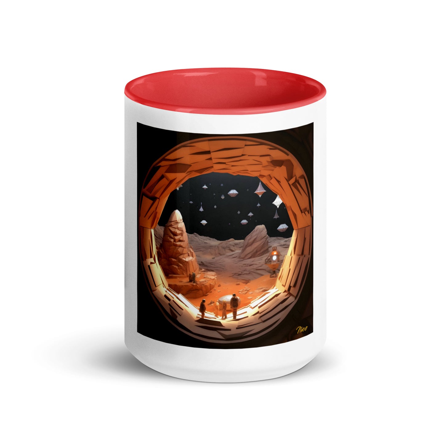 Elon's Dream Series Print #4 Mug with Color Inside