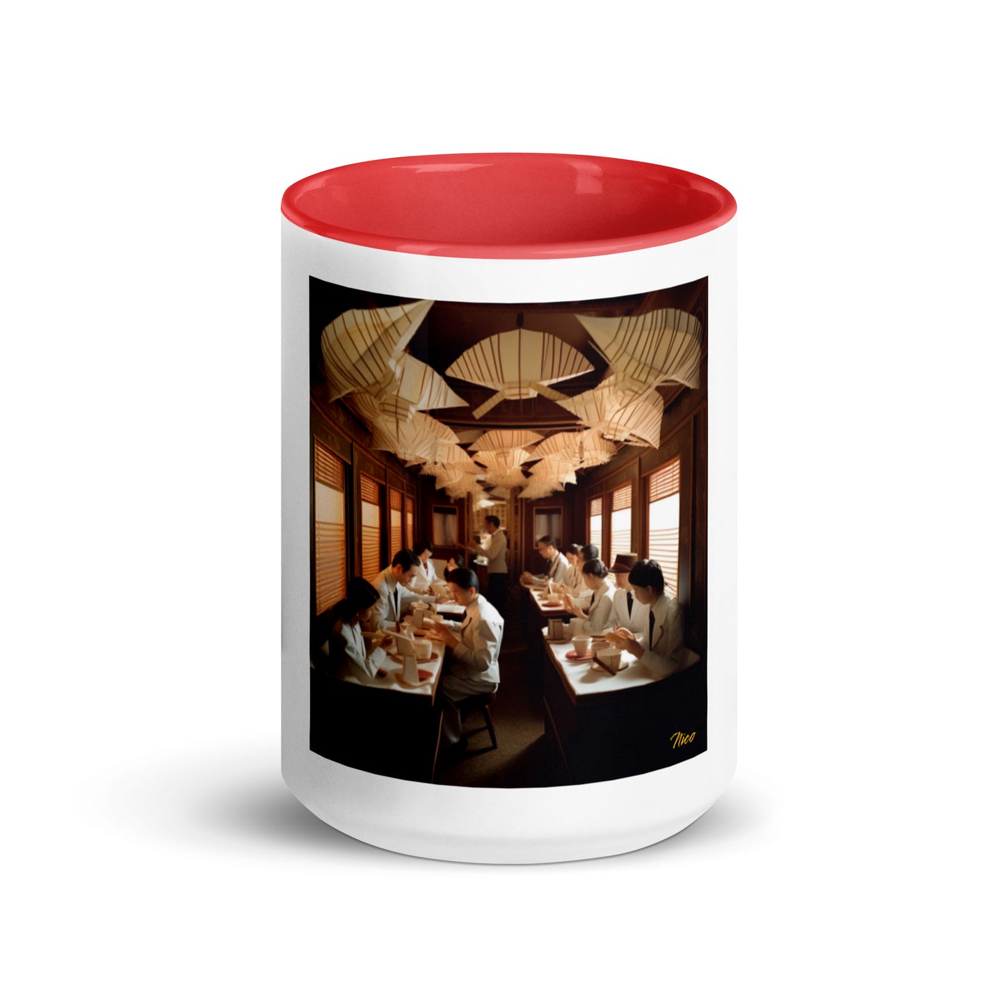 Orient Express Series Print #4 Mug with Color Inside