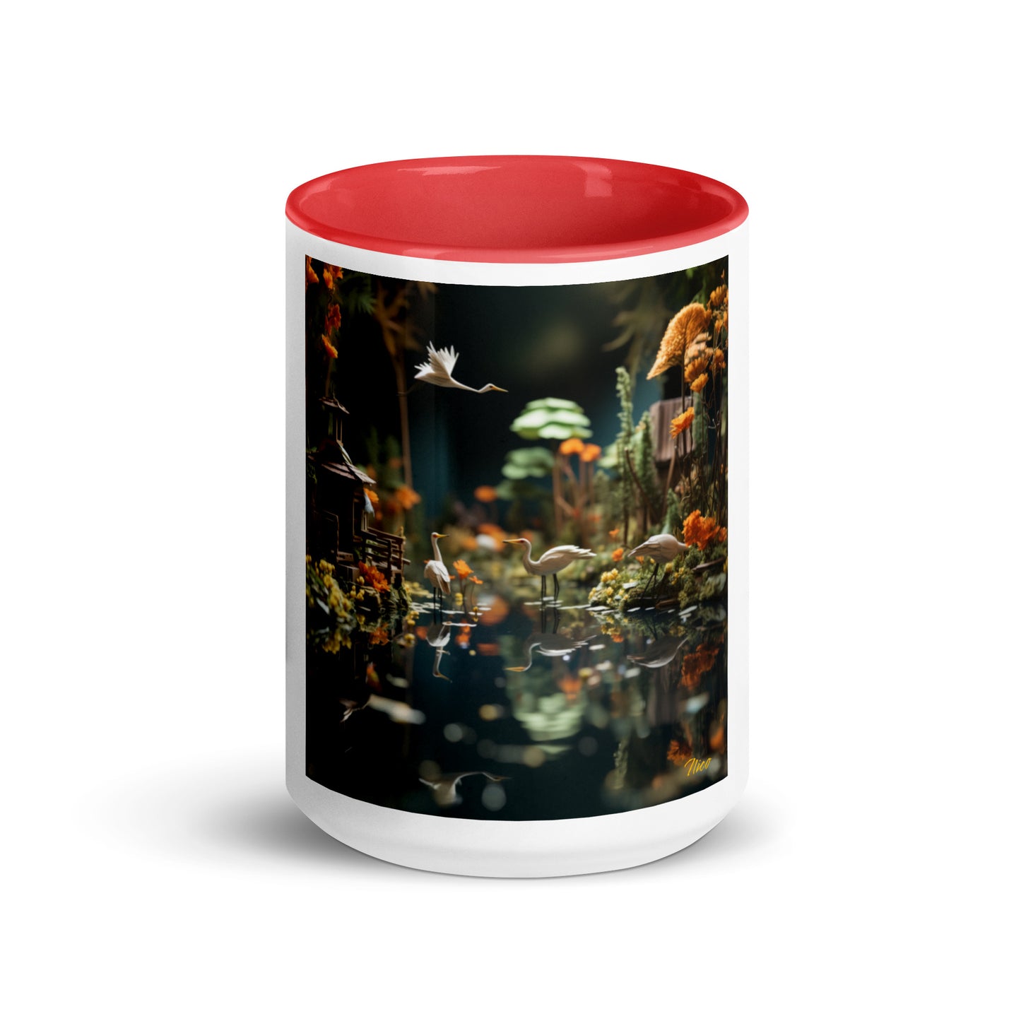 Born On A Bayou Print #6 Mug with Color Inside