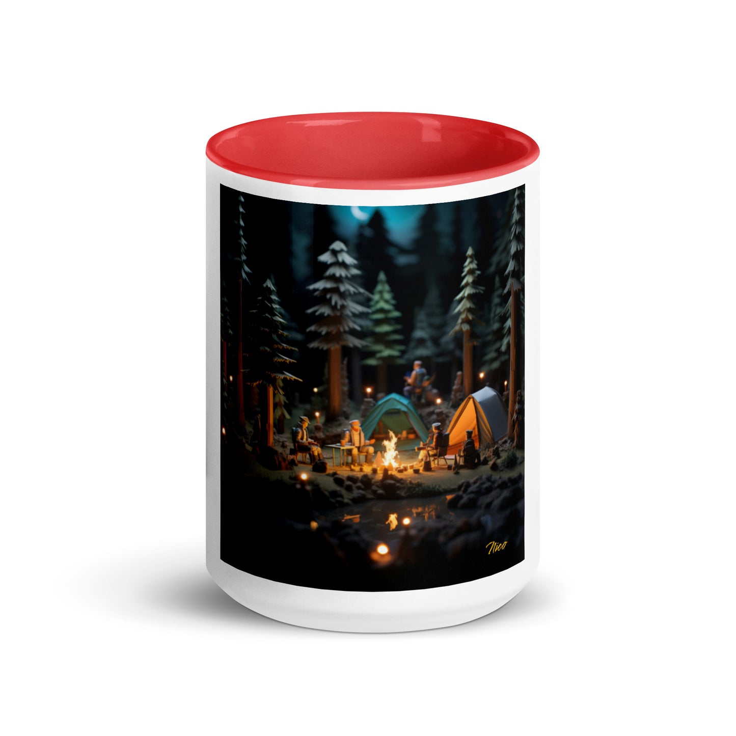 Under The Starry Skies Series Print #3 Mug with Color Inside