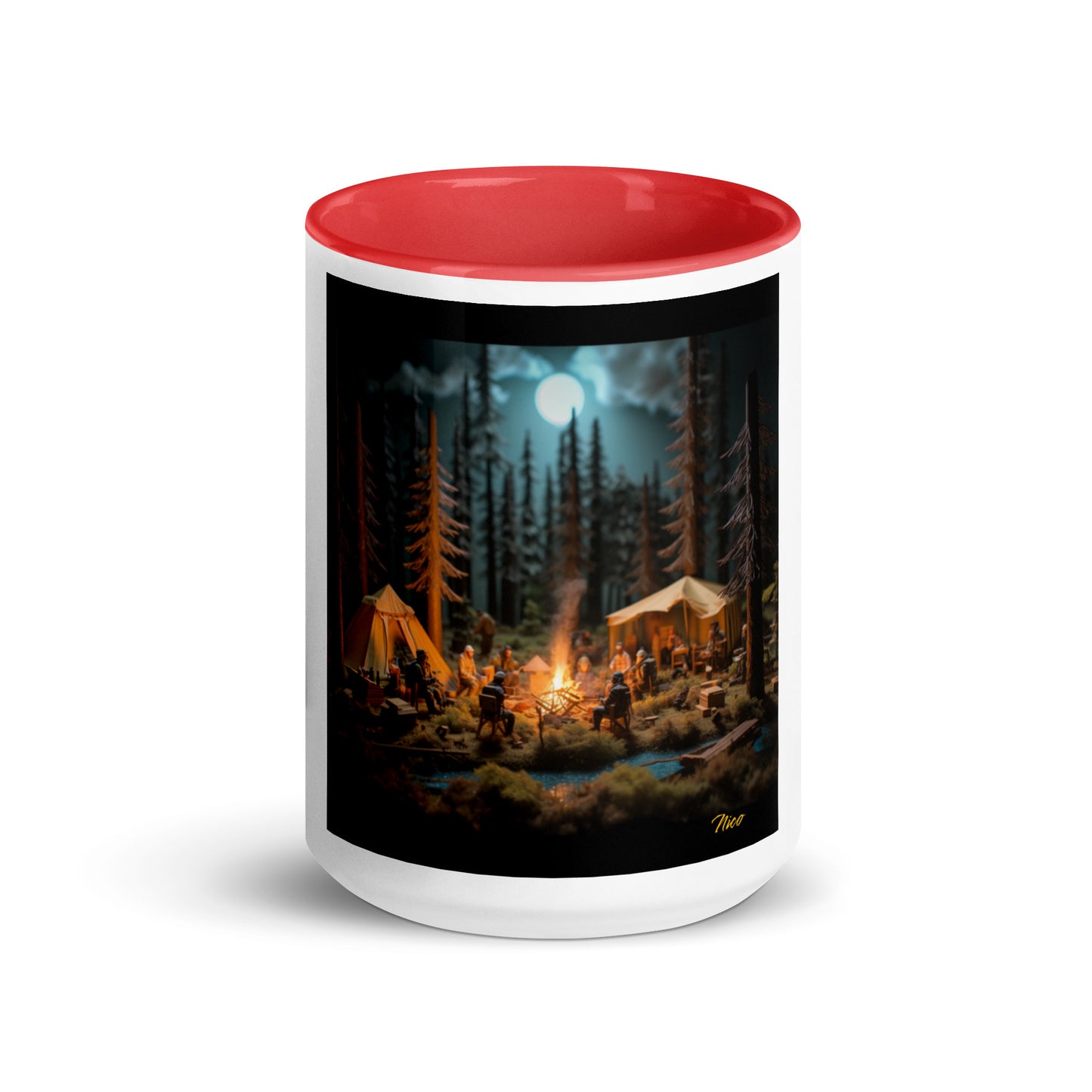 Under The Starry Skies Series Print #8 Mug with Color Inside