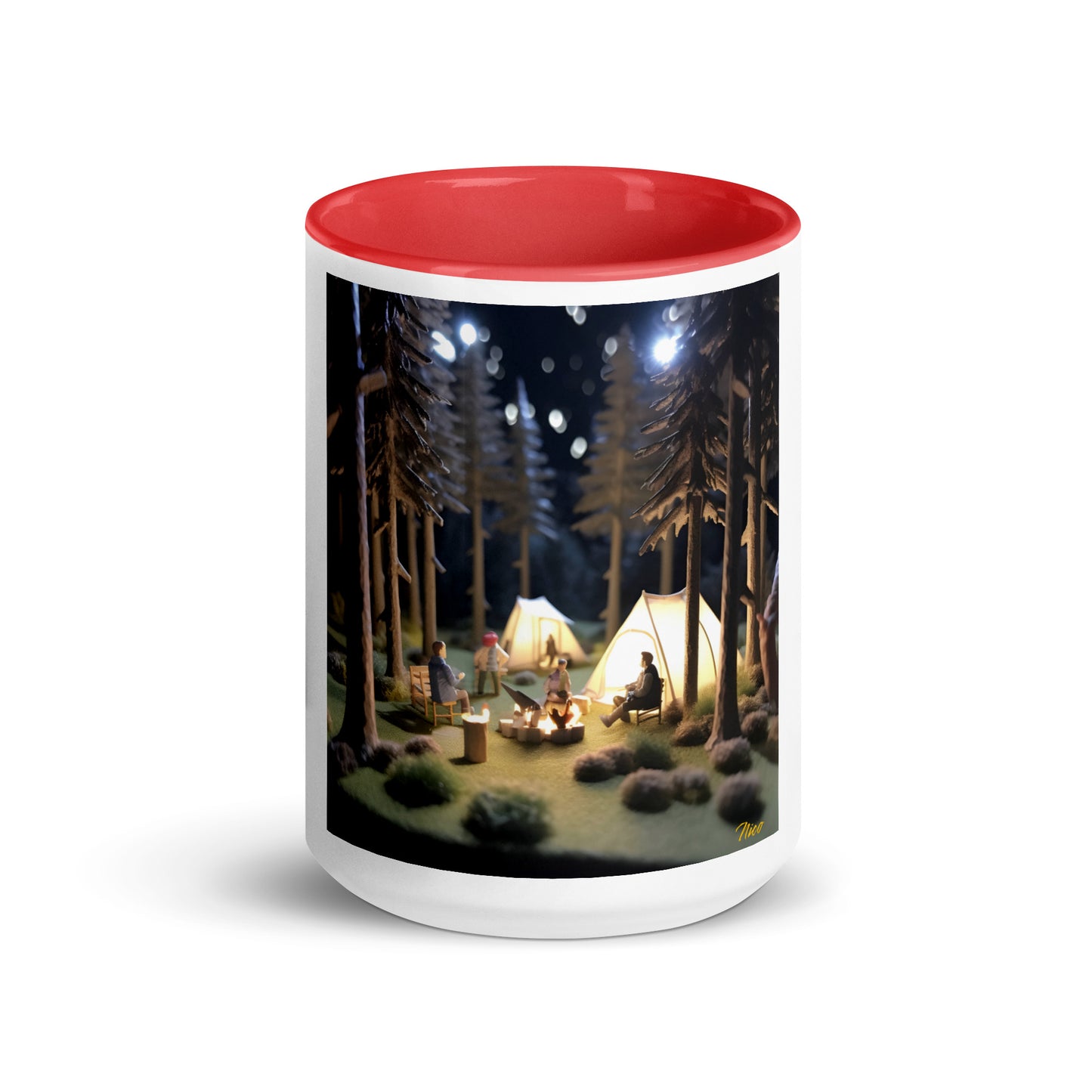 Under The Starry Skies Series Print #7 Mug with Color Inside