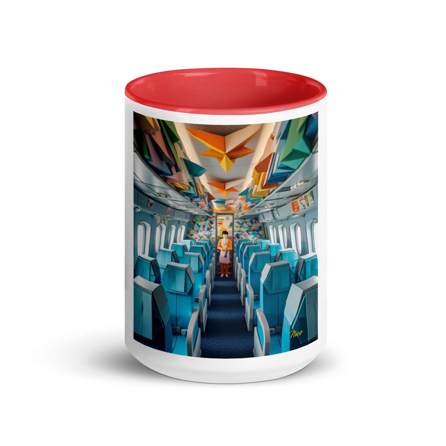 Frequent Flyer Miles Series Print #6 Mug with Color Inside