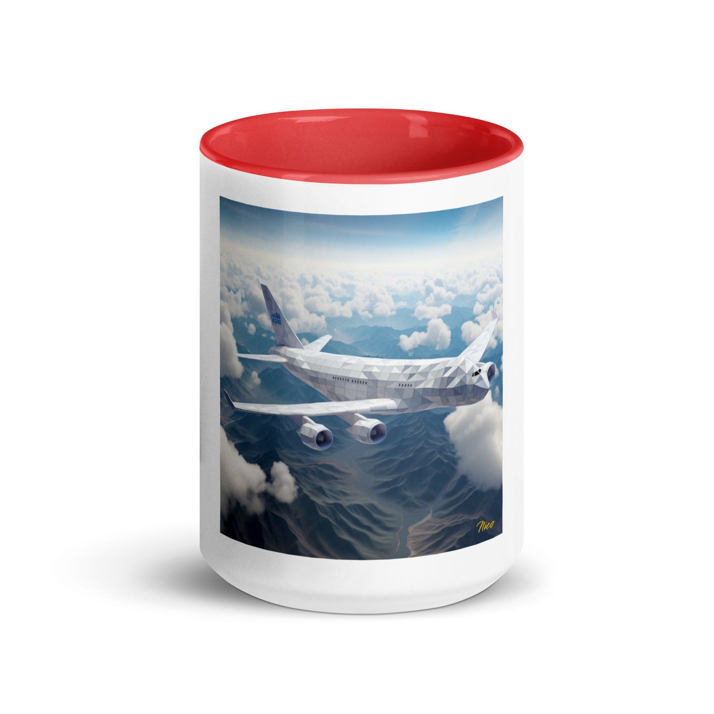 Frequent Flyer Miles Series Print #7 Mug with Color Inside