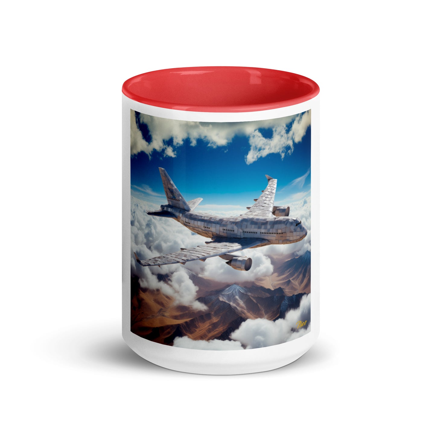 Frequent Flyer Miles Series Print #9 Mug with Color Inside