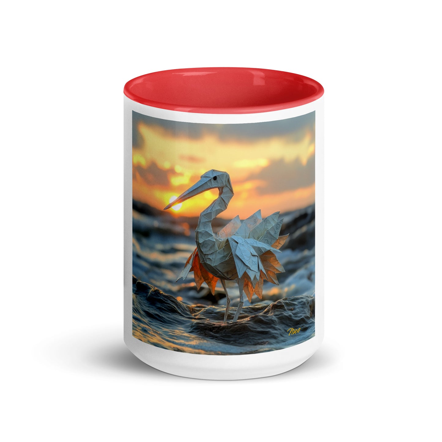 By The Seaside Series Print #1 - Mug with Color Inside