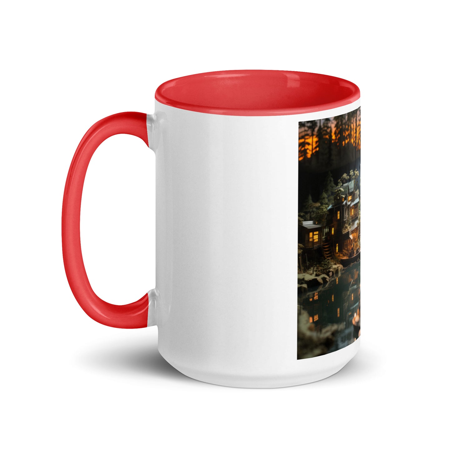 Born On A Bayou Print #2 Mug with Color Inside