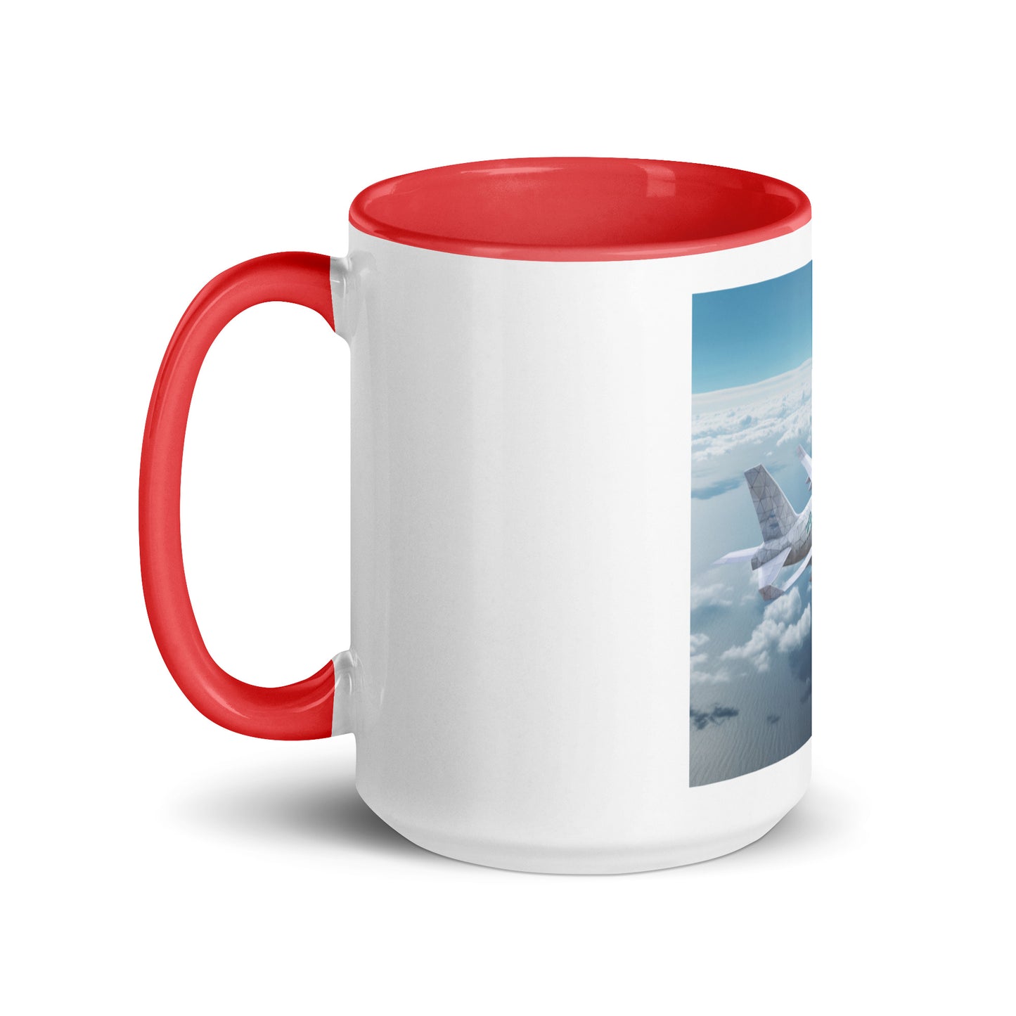 Frequent Flyer Miles Series Print #3 Mug with Color Inside