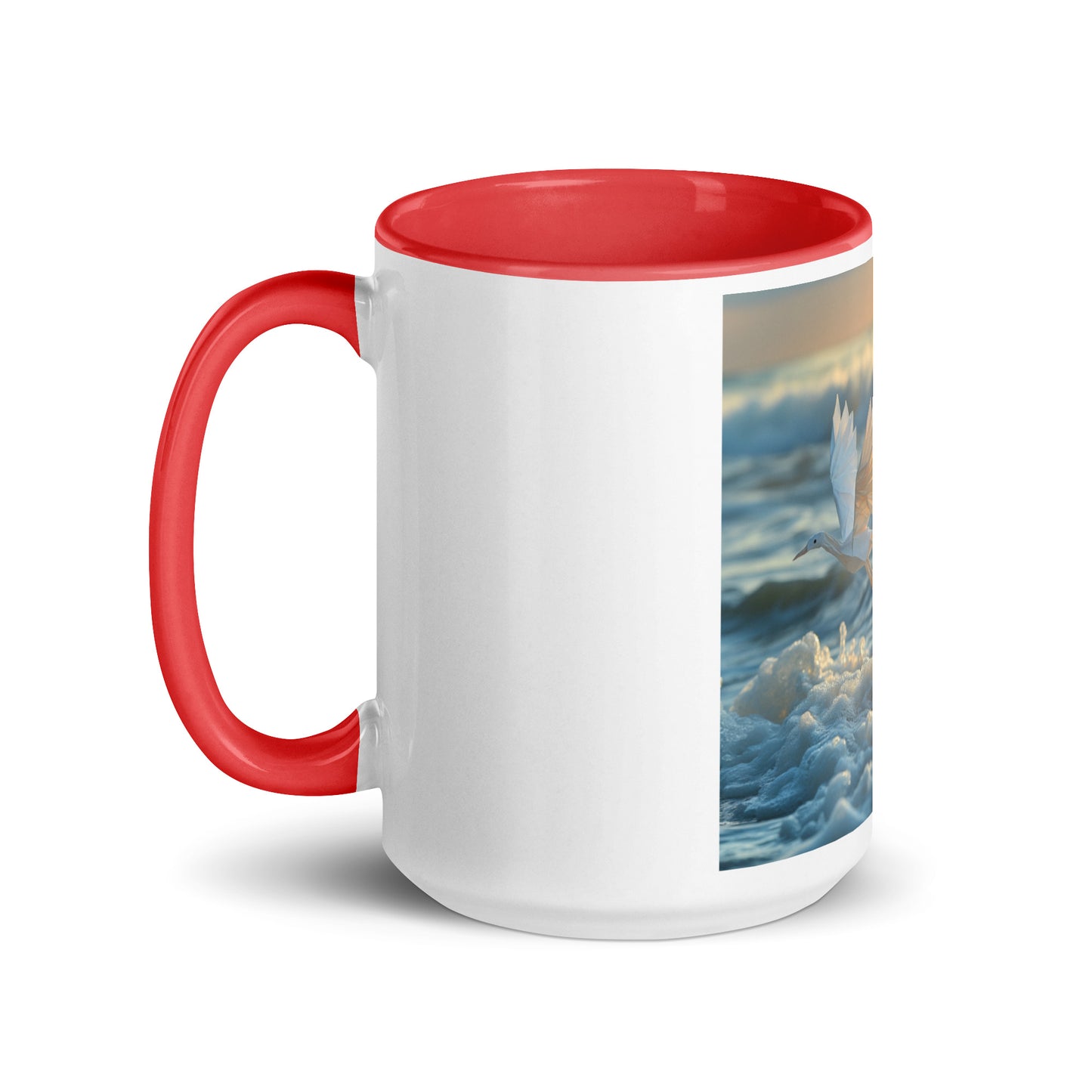 By The Seaside Series Print #5 Mug with Color Inside