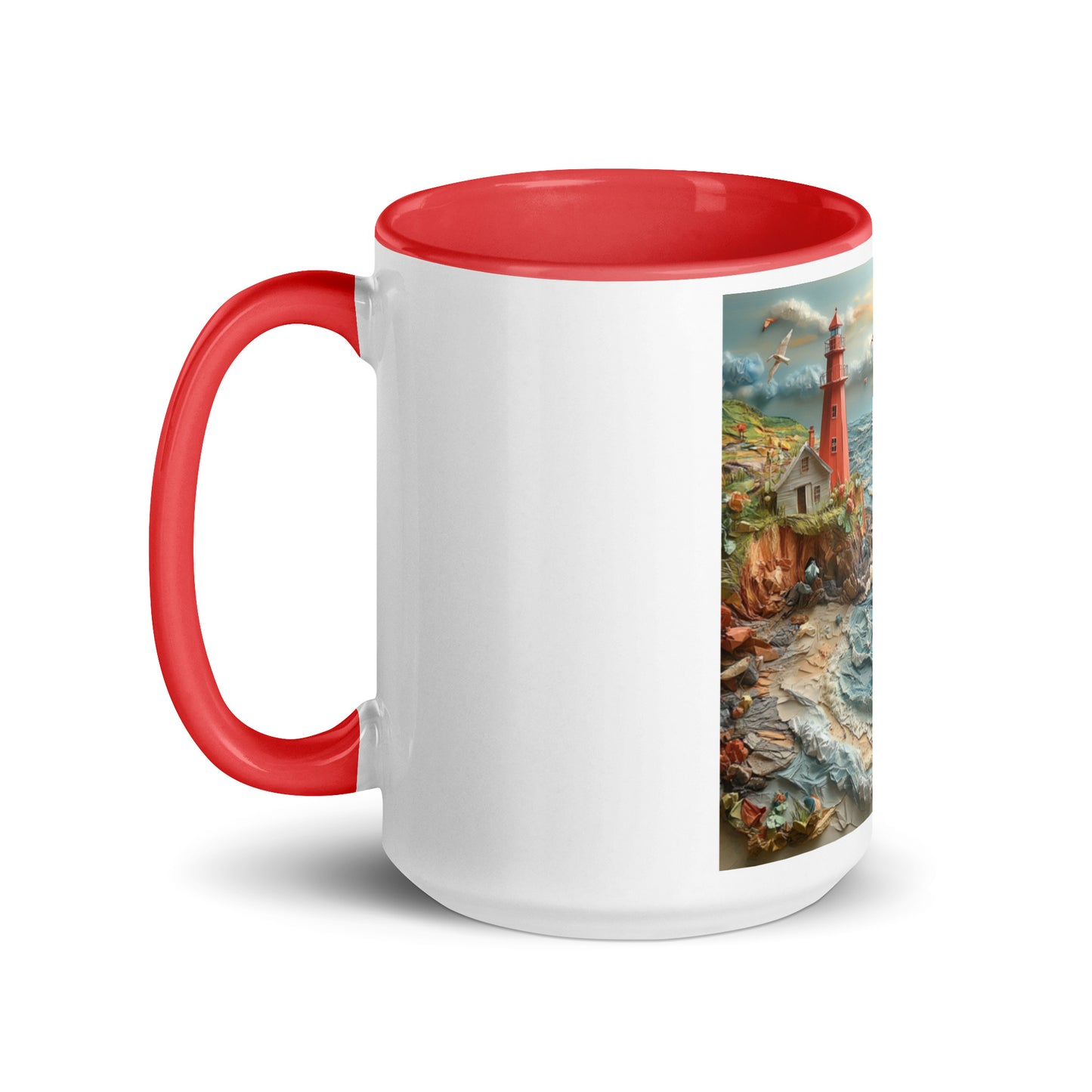 By The Seaside Series Print #2 - Mug with Color Inside