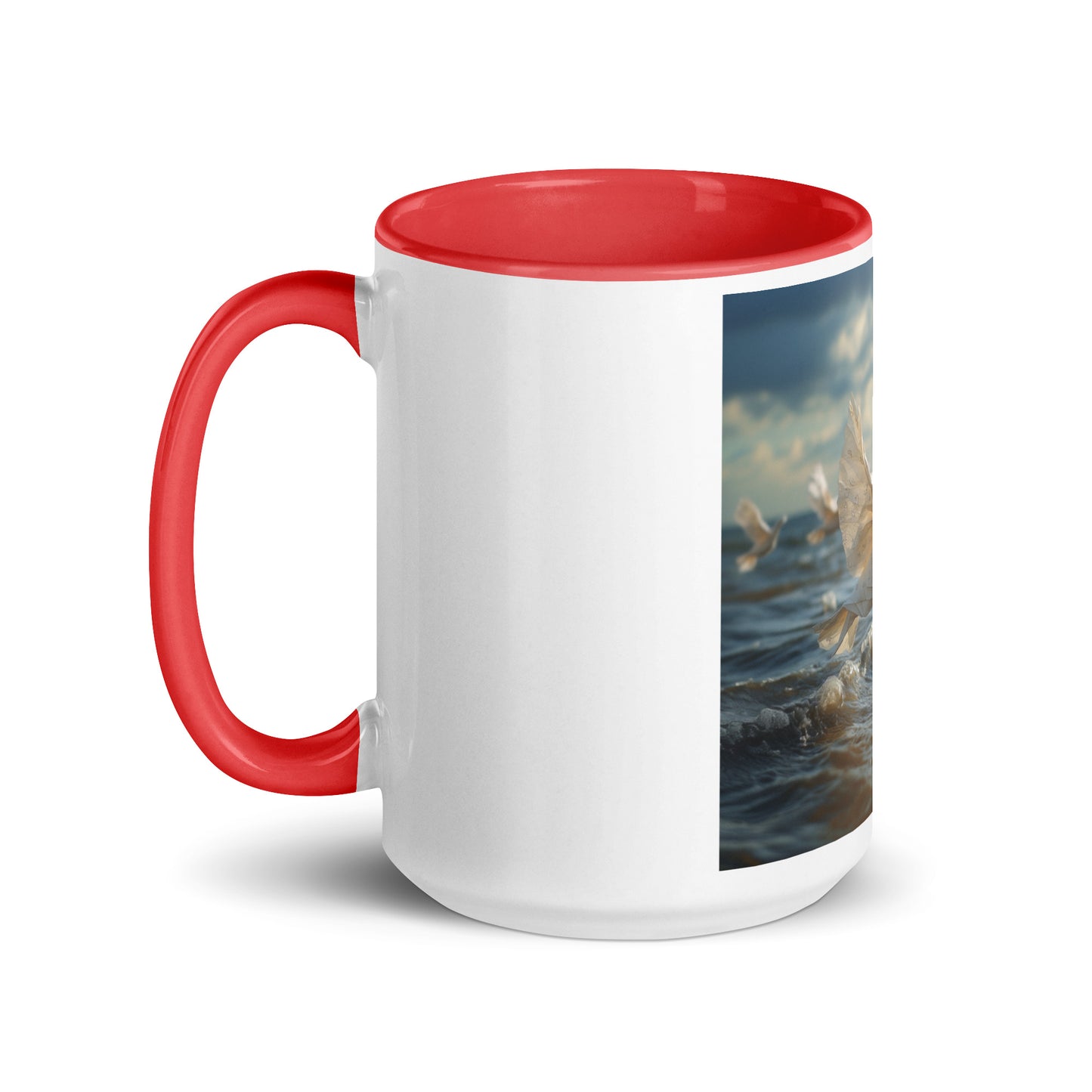 By The Seaside Series Print #8 - Mug with Color Inside