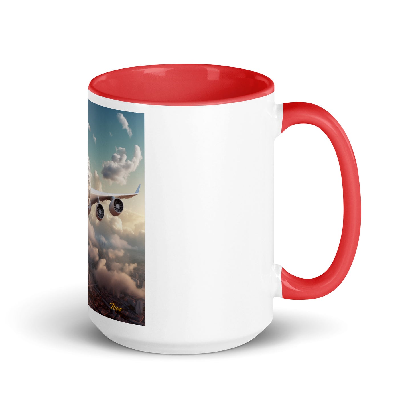 Frequent Flyer Miles Series Print #1 Mug with Color Inside