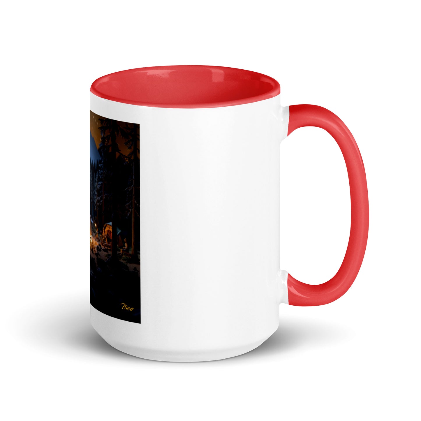 Under The Starry Skies Series Print #1 Mug with Color Inside