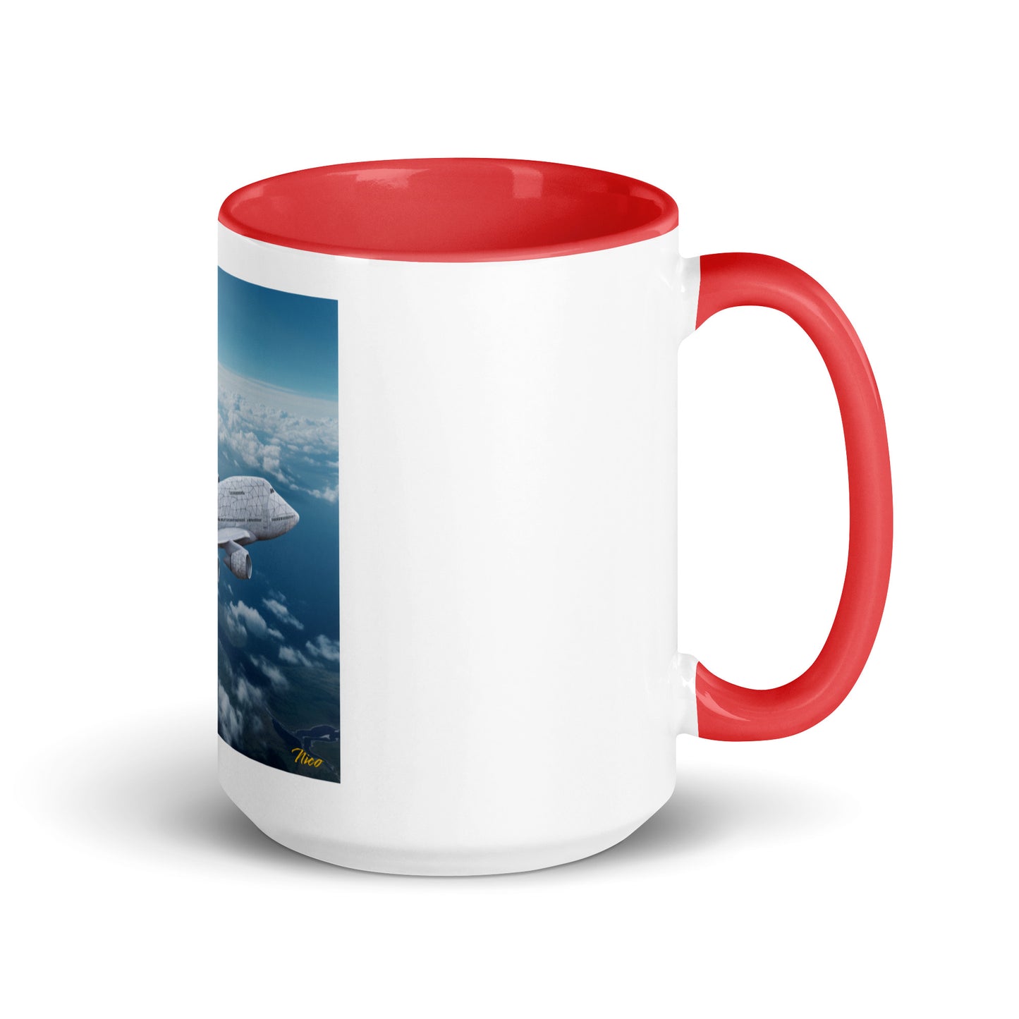 Frequent Flyer Miles Series Print #3 Mug with Color Inside