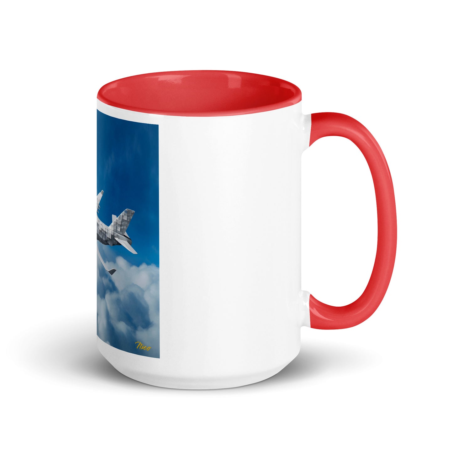 Frequent Flyer Miles Series Print #5 Mug with Color Inside