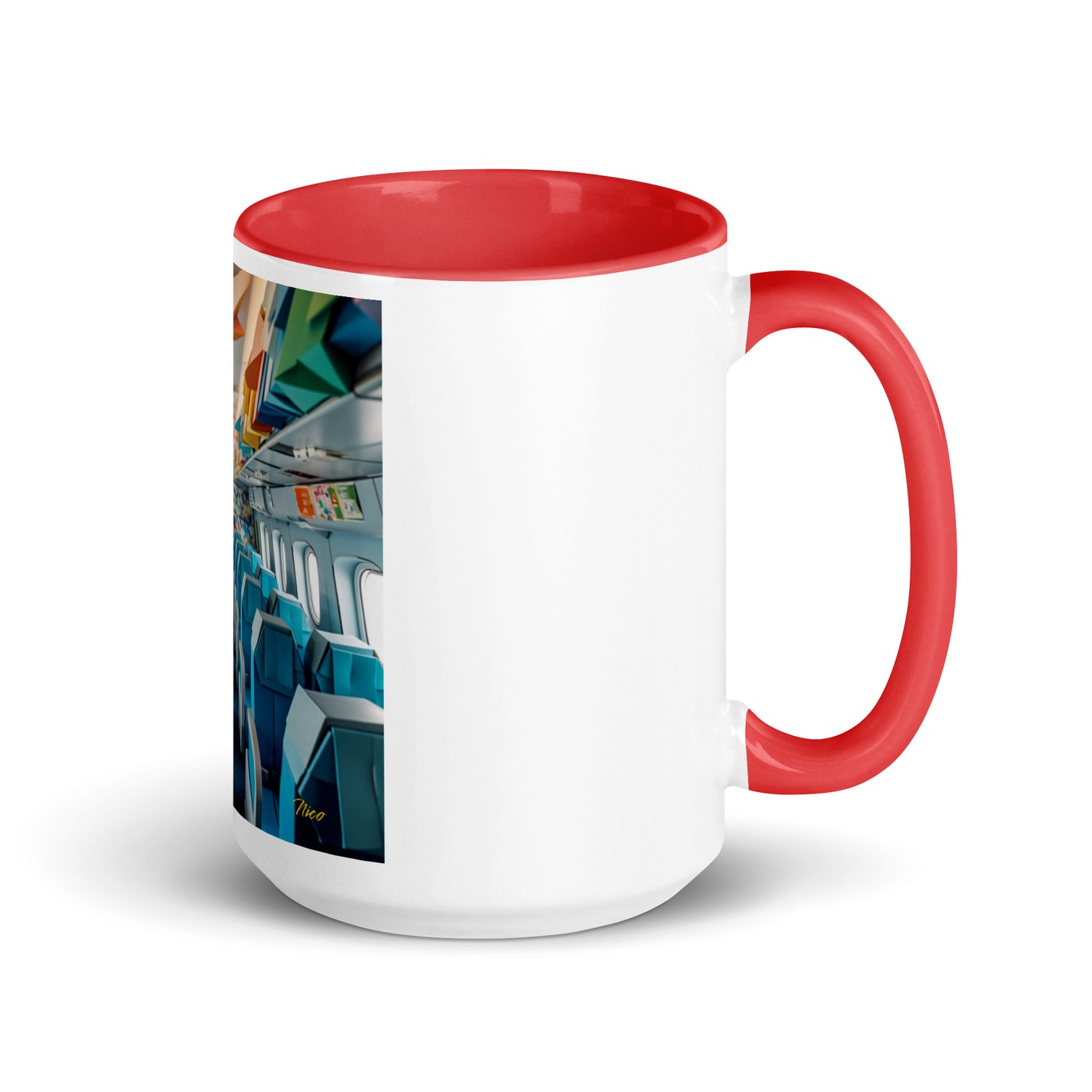 Frequent Flyer Miles Series Print #6 Mug with Color Inside