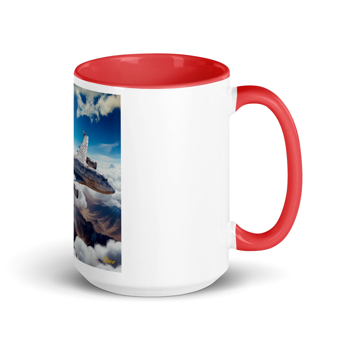 Frequent Flyer Miles Series Print #9 Mug with Color Inside