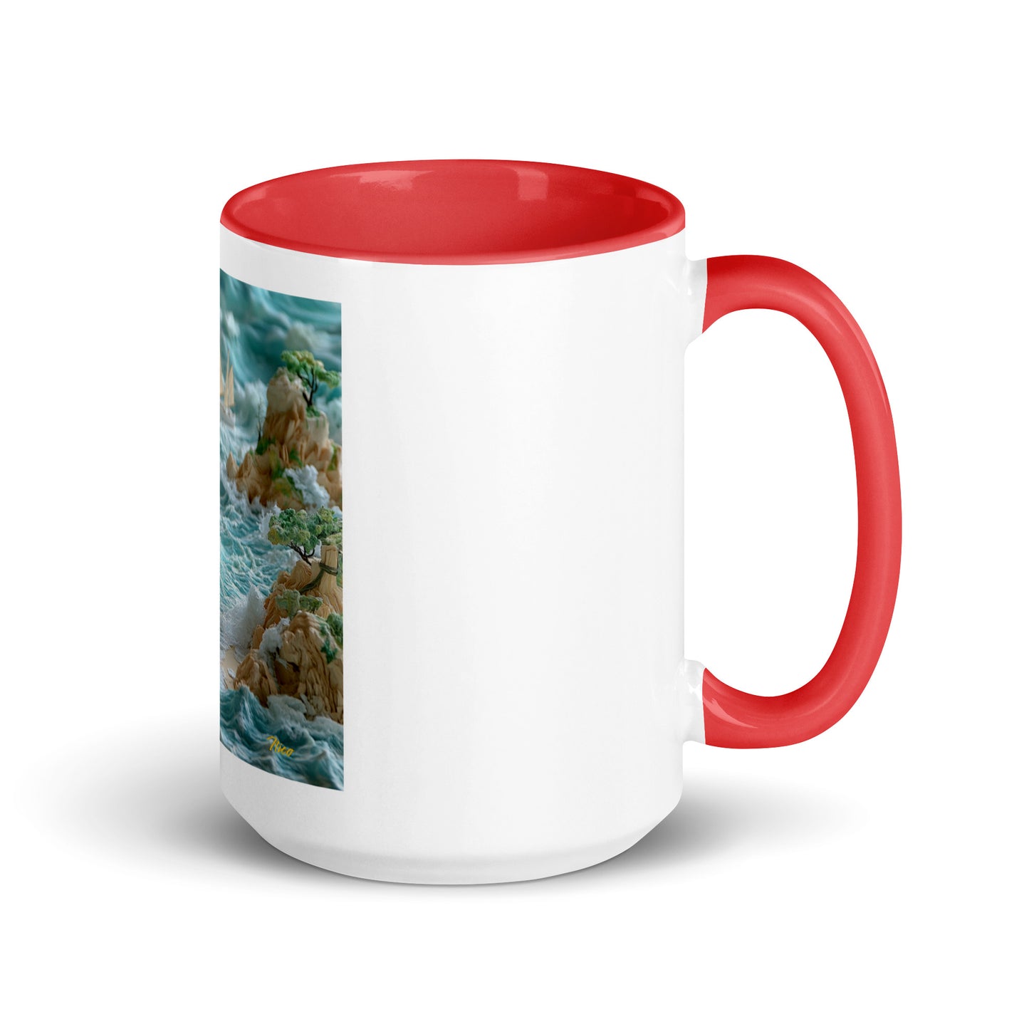 By The Seaside Series Print #9 - Mug with Color Inside