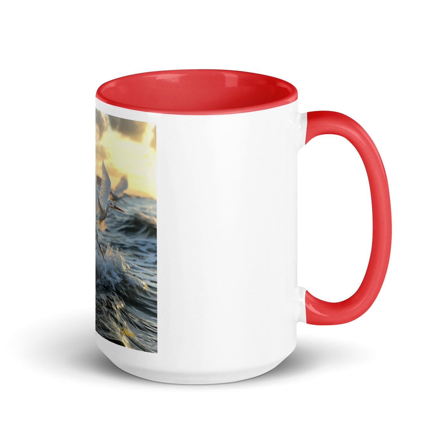 By The Seaside Series Print #10 - Mug with Color Inside