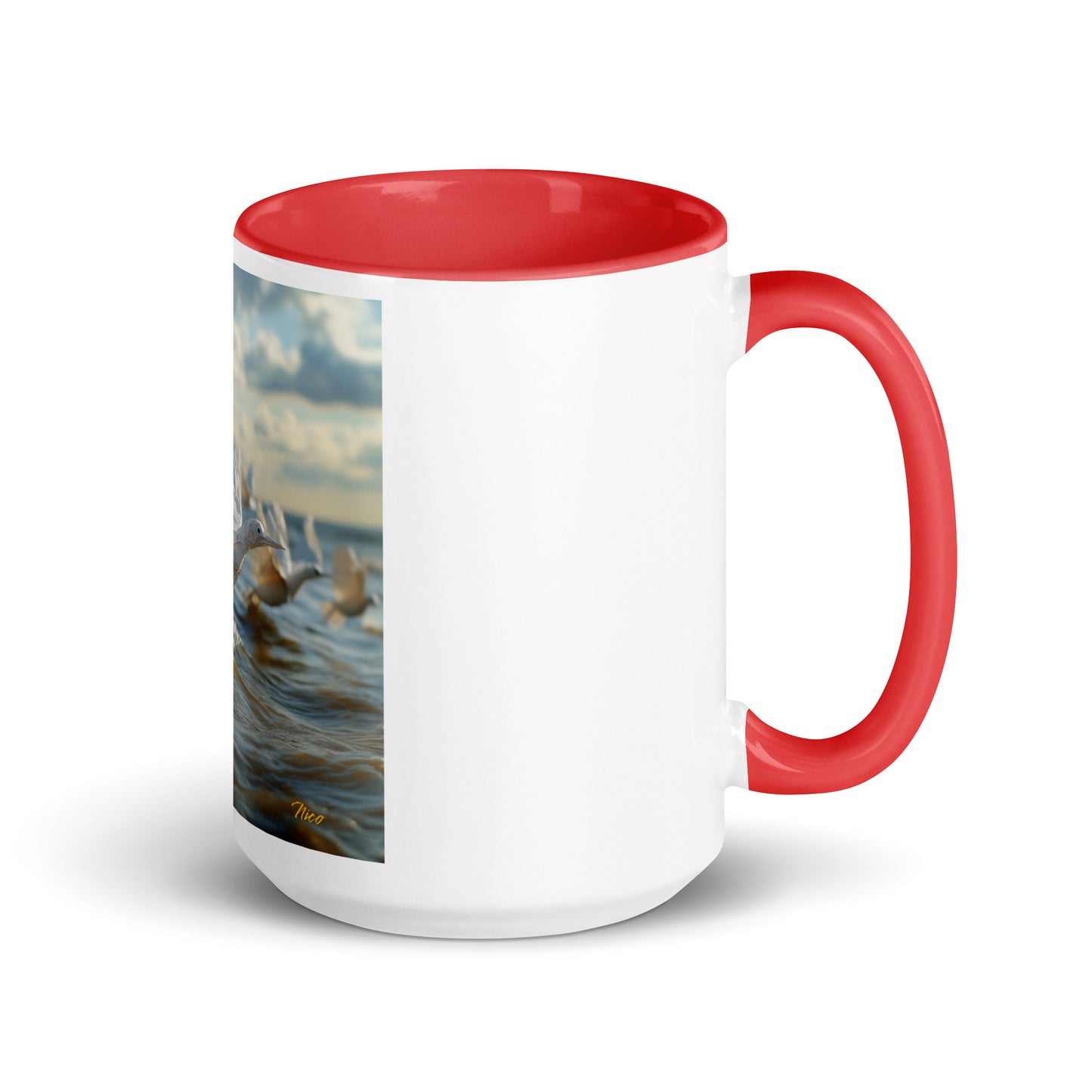 By The Seaside Series Print #8 - Mug with Color Inside