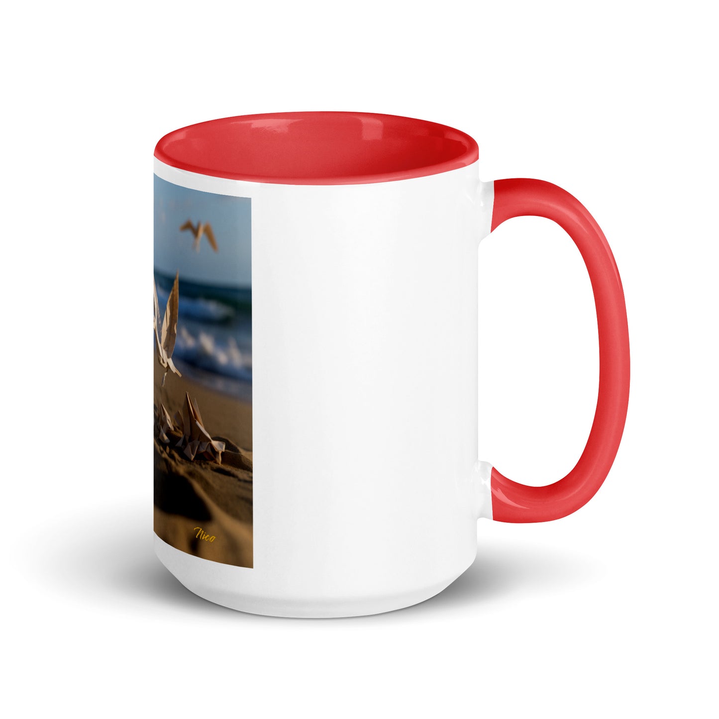 By The Seaside Series Print #7 - Mug with Color Inside