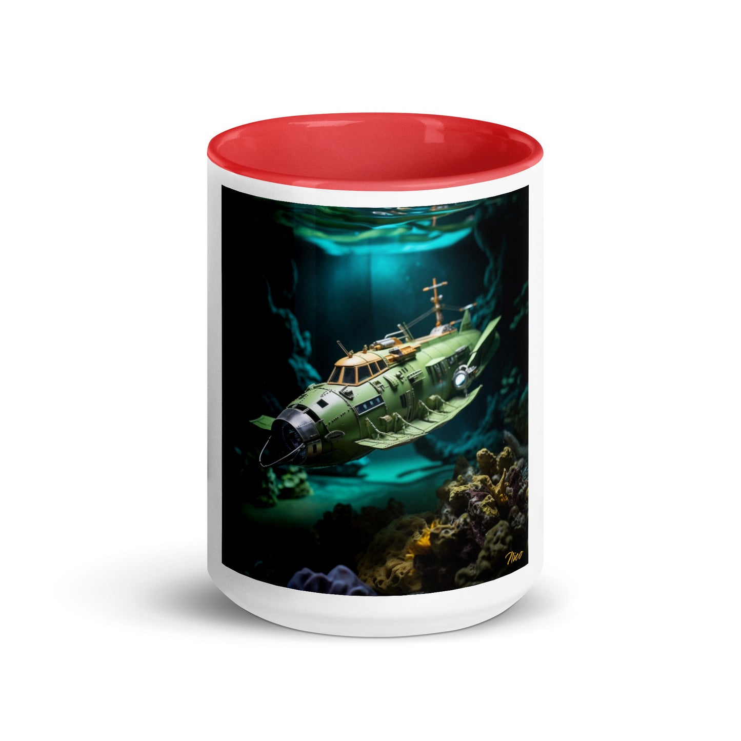 20,000 Leagues Under The Sea Series Print #10 - Mug with Color Inside