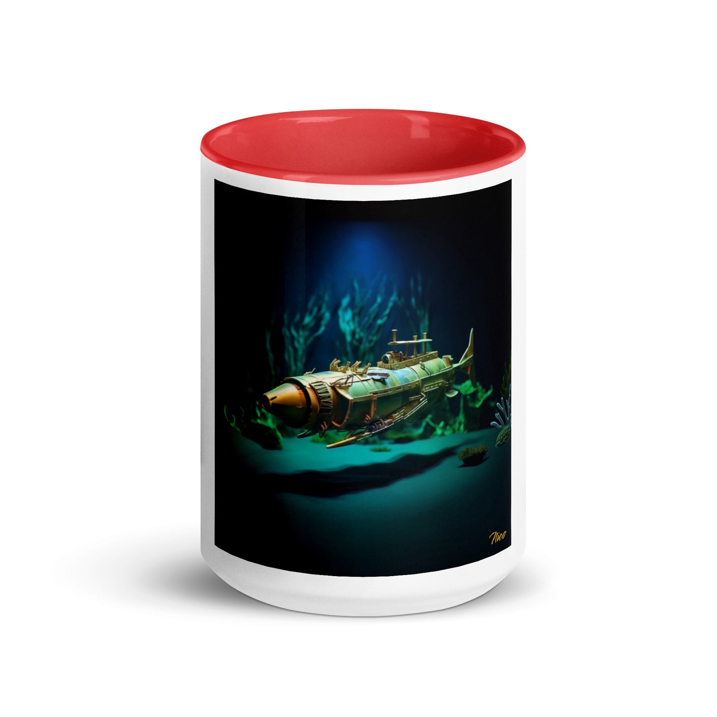 20,000 Leagues Under The Sea Series Print #6 - Mug with Color Inside