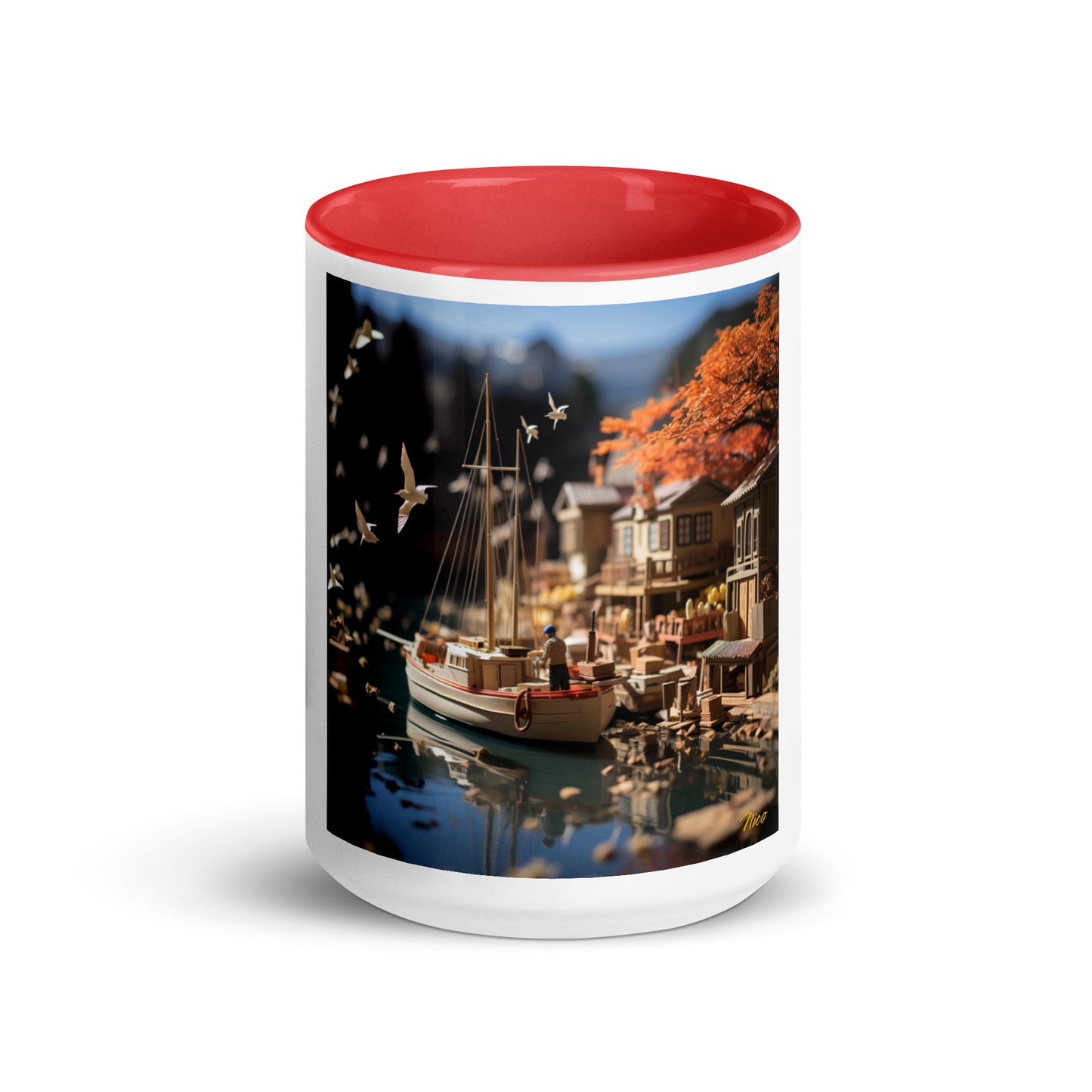 On The Docks By The Bay Series Print #1 - Mug with Color Inside