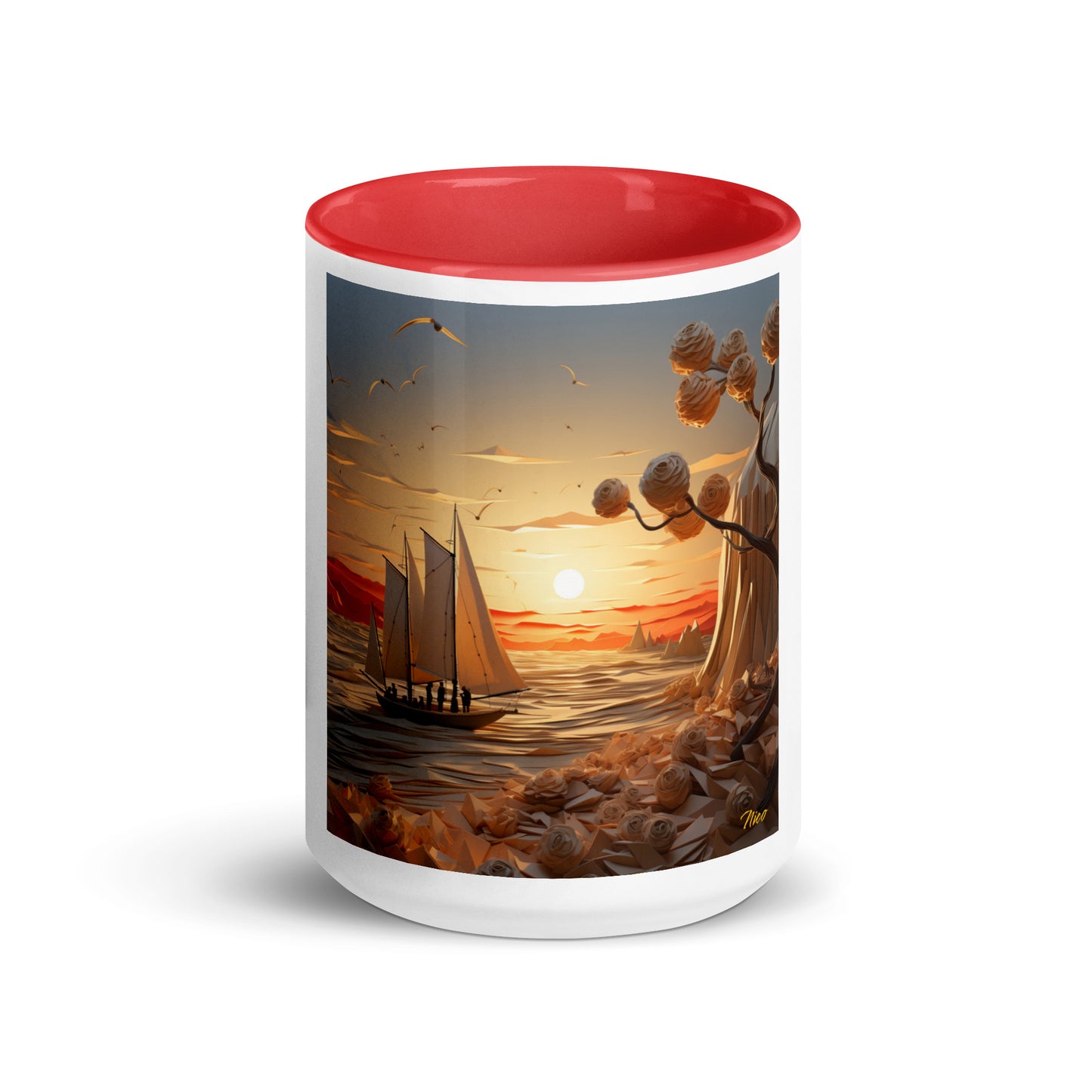 Into The Sunset Series Print #10 - Mug with Color Inside