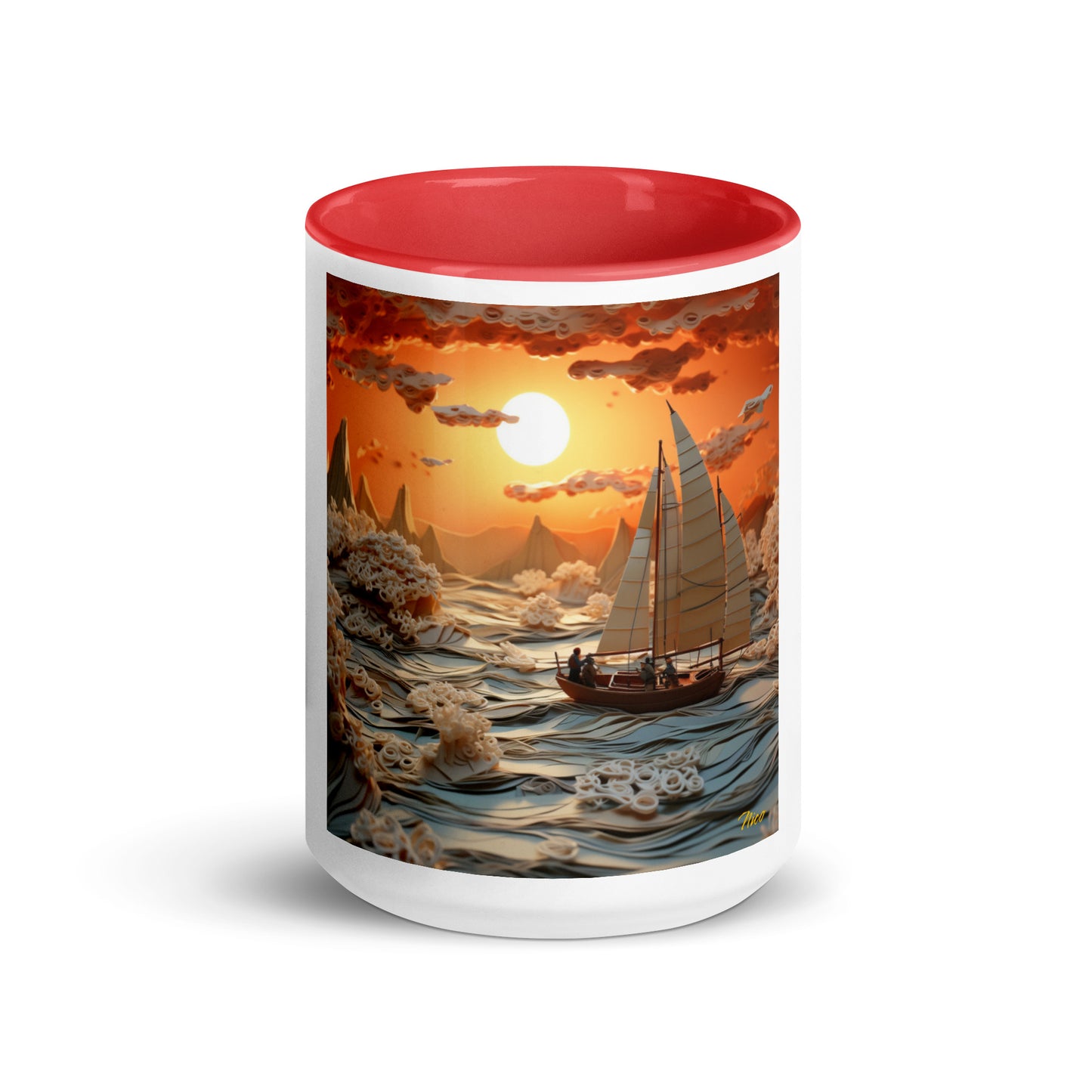 Into The Sunset Series Print #8 - Mug with Color Inside