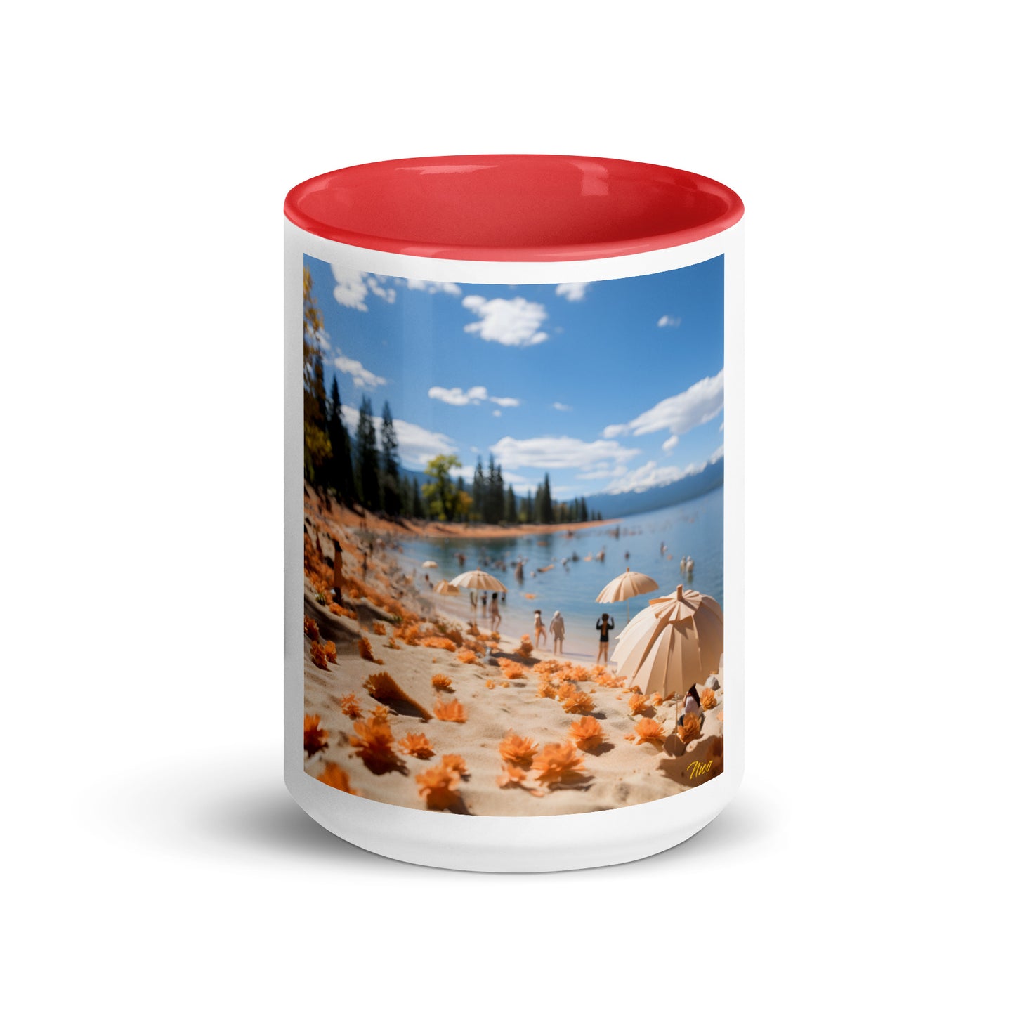 Atop The Mountain Lakeshore Series Print #8 - Mug with Color Inside