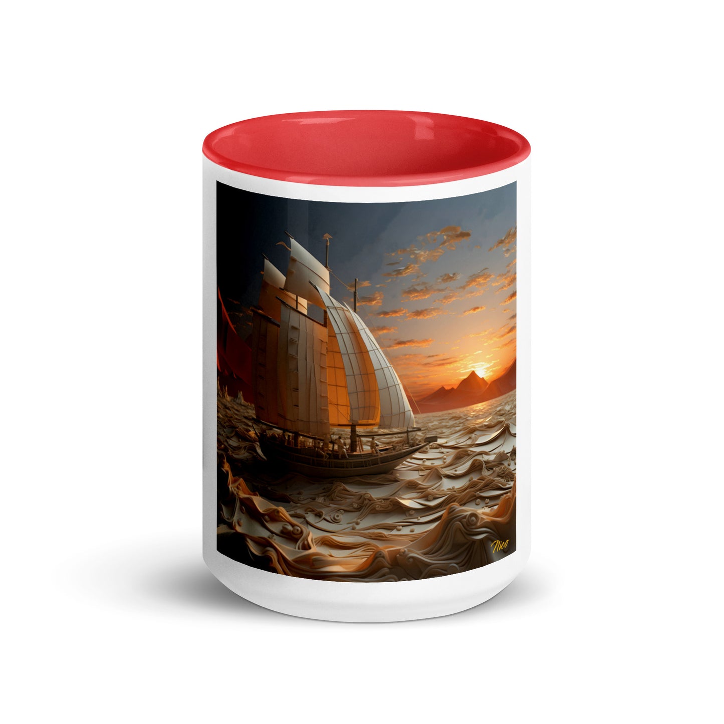 Into The Sunset Series Print #1 - Mug with Color Inside