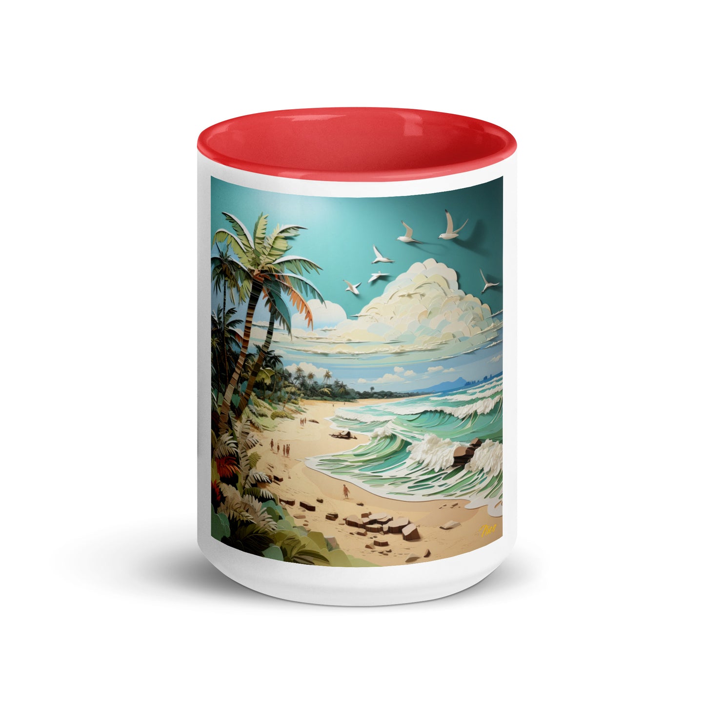 By The Seaside Series Print #2 - Mug with Color Inside