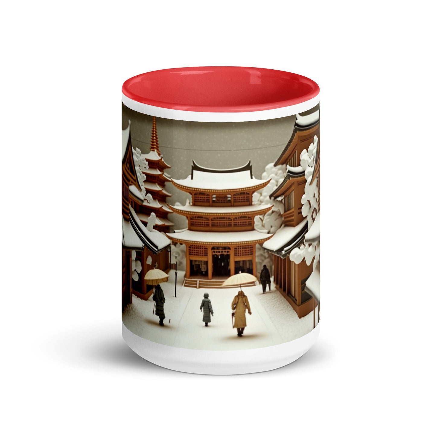 Asian Snow Series Print #10 - Mug with Color Inside