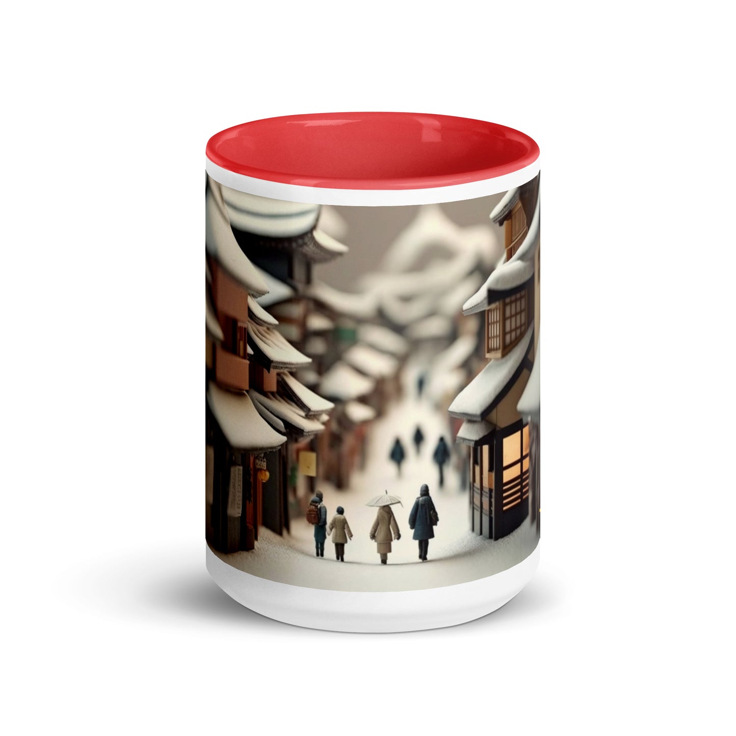 Asian Snow Series Print #6 - Mug with Color Inside