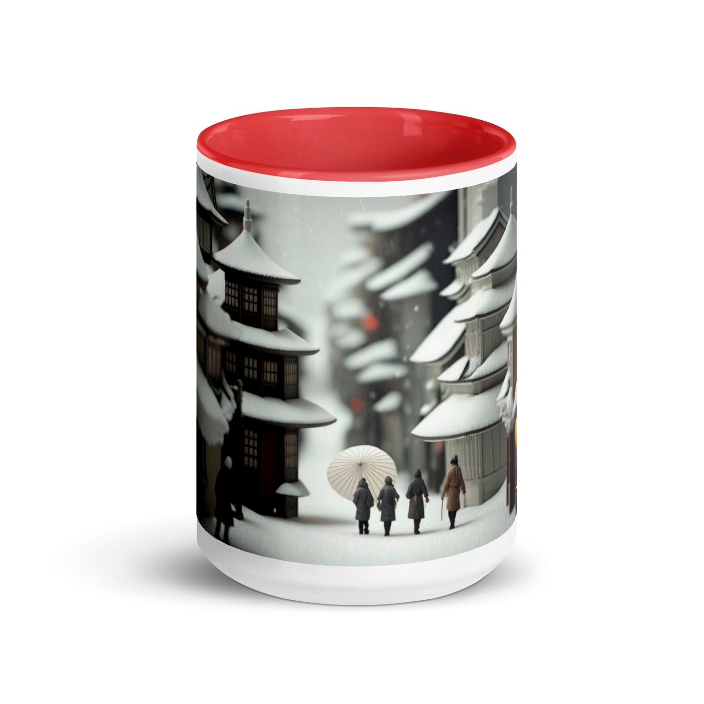 Asian Snow Series Print #3 - Mug with Color Inside