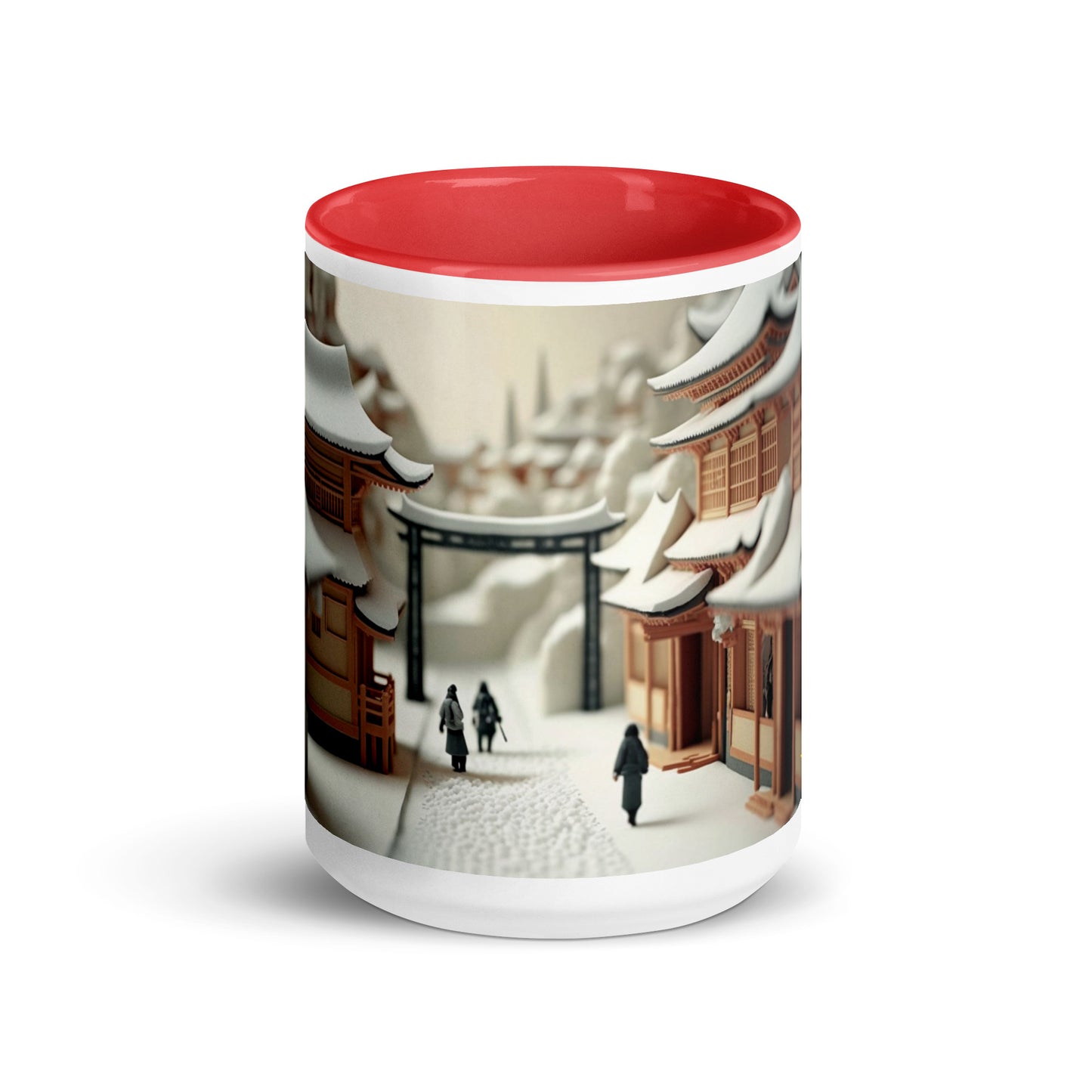 Asian Snow Series Print #2 - Mug with Color Inside