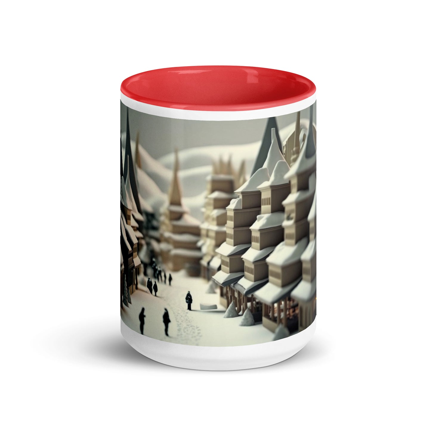 Asian Snow Series Print #1 - Mug with Color Inside