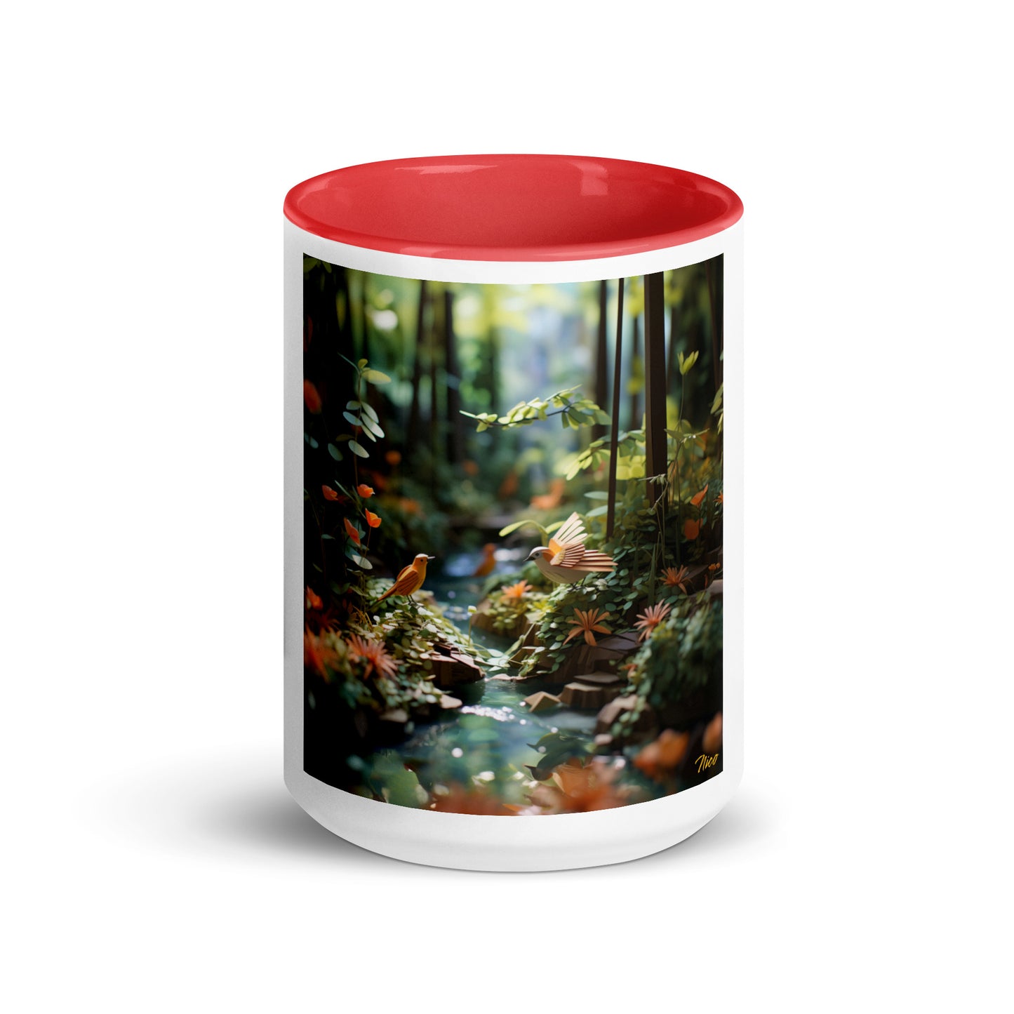 Relaxing By The Brook Series Print #6 - Mug with Color Inside